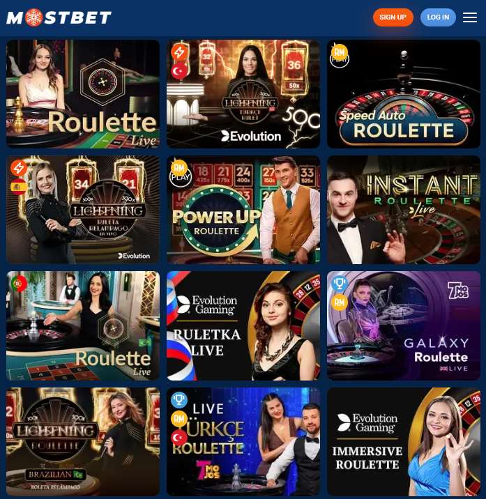 Playing roulette at Mostbet Live in Bangladesh